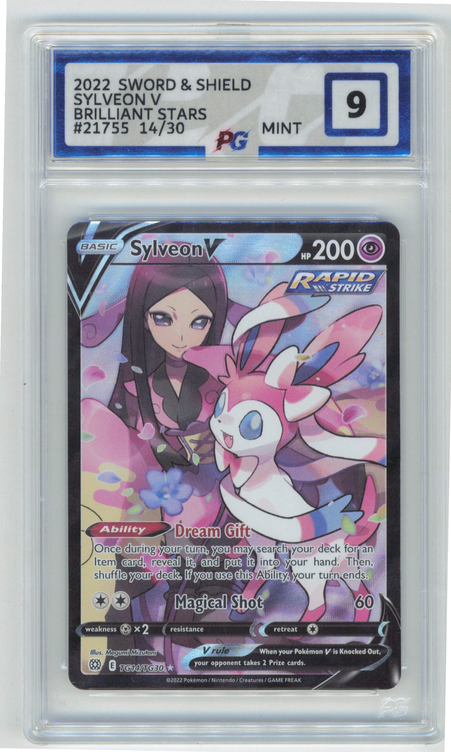 Pokemon Sylveon V TG14/TG30 Full Art 2022 Brilliant Stars Trainer Gallery PG 9