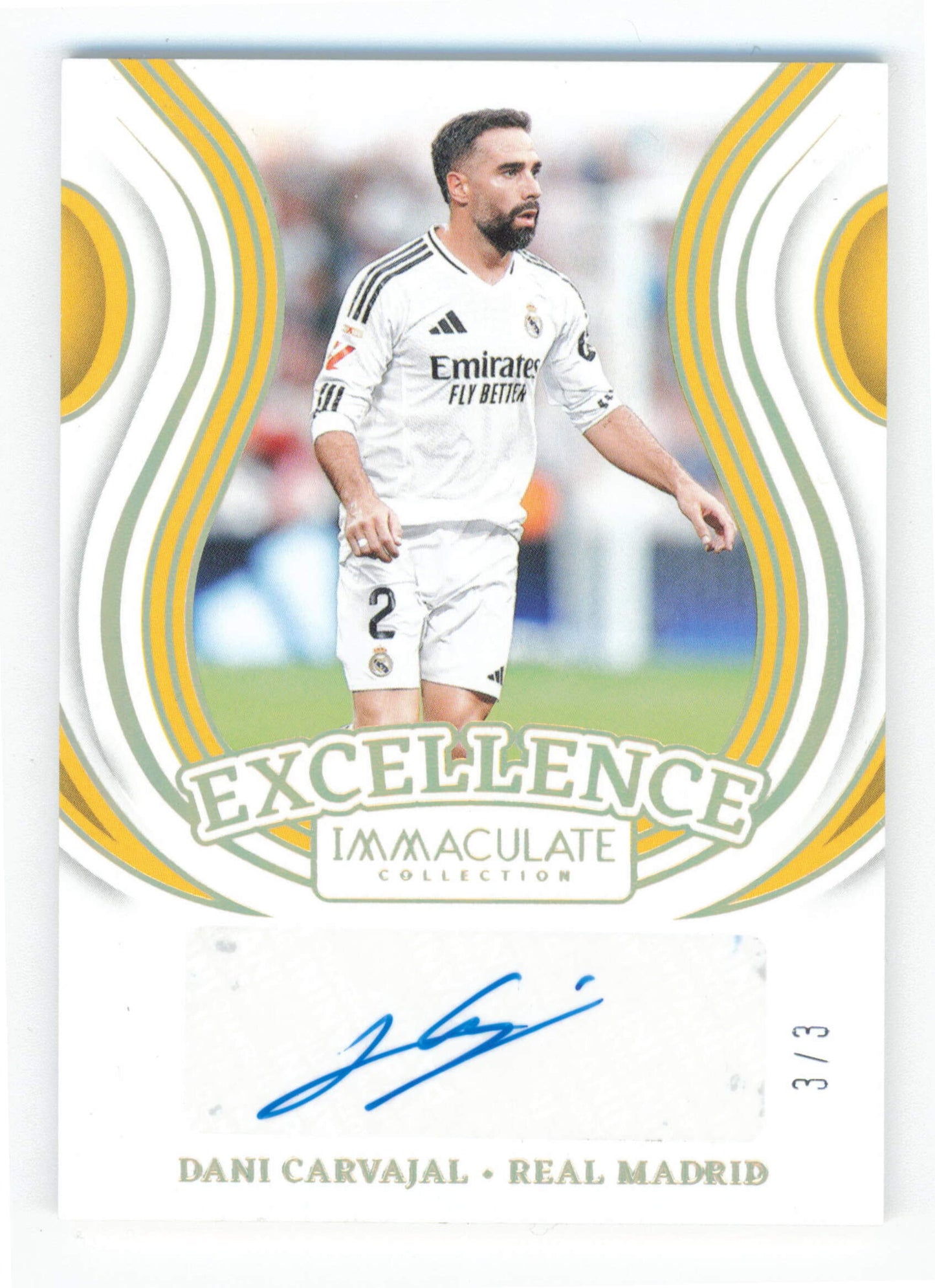 Panini Dani Carvajal Excellence Autograph Card 3/3 EA-DC Immaculate Collection 2024/25