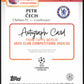 Topps Petr Cech Autograph Card 55/75 AU-PC Merlin UEFA Club Competitions 2024/25