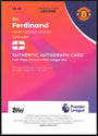 Topps Rio Ferdinand Autograph Card 07/25 CA-RF Chrome Premier League 2026