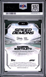 Topps Gabriel Bortoleto RC 33/50 Logofractor Speed Demons Gold #SD-10 2025 Chrome Formula 1 Logofractor PSA 9