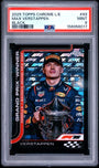 Topps Max Verstappen 04/10 Logofractor Black #93 2025 Chrome Formula 1 Logofractor PSA 9