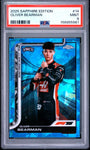 Topps Oliver Bearman RC Sapphire #14 2025 Chrome Sapphire Formula 1 PSA 9