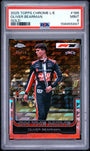 Topps Oliver Bearman 05/50 RC Logofractor Gold #186 2025 Chrome Formula 1 Logofractor PSA 9