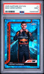 Topps Max Verstappen Sapphire #1 2025 Chrome Formula 1 Sapphire PSA 9