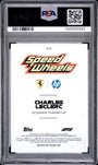 Topps Charles Leclerc 09/75 Logofractor 1975 Speed Wheels Yellow #75-SF 2025 Chrome Formula 1 Logofractor PSA 10