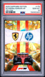 Topps Scuderia Ferrari HP 28/75 Sapphire Yellow #175 2025 Chrome Formula 1 Sapphire PSA 10