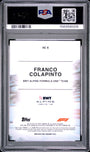 Topps Franco Colapinto 29/50 Logofractor Helmet Collection Gold #HC-9 2025 Chrome Formula 1 Logofractor PSA 10