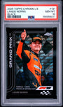 Topps Lando Norris 03/10 Logofractor Black 2025 Chrome Formula 1 Logofractror PSA 10