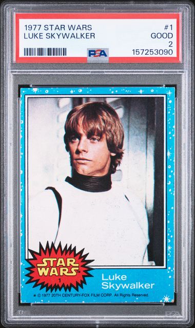 Star Wars Luke Skywalker #1 1977 PSA 2