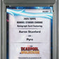Topps Pyro/Aaron Stanford Chrome Autograph #AA-AST 2025 Chrome Marvel Studios PSA 10