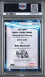 Topps Billy Maximoff/Joe Locke Autograph AA-JLK 2025 Chrome Marvel Studios PSA 9