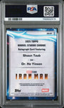 Topps Dr. Ho Yensen/Shaun Toub Autograph AA-ST 2025 Chrome Marvel Studios PSA 9