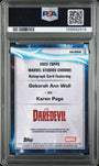 Topps Karen Page/Deborah Ann Woll Autograph AA-DAW 2025 Chrome Marvel Studios PSA 10