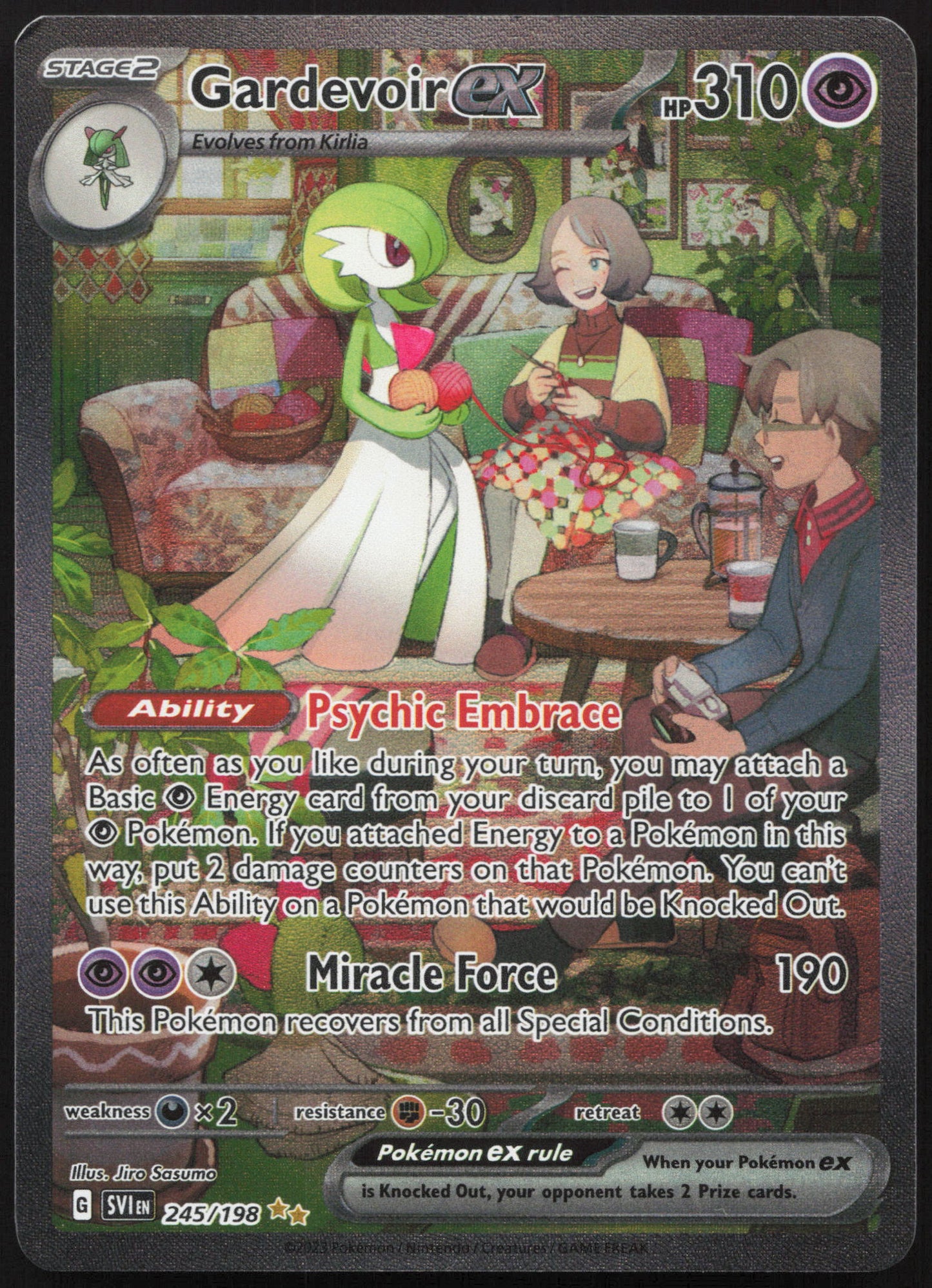 Pokemon Gardevoir EX 245/198 Special Illustration Rare 2023 Scarlet & Violet