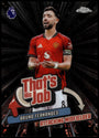 Topps Bruno Fernandes 8/10 That's His Job Black Logofractor THJ-14 Chrome Premier League 2025/26