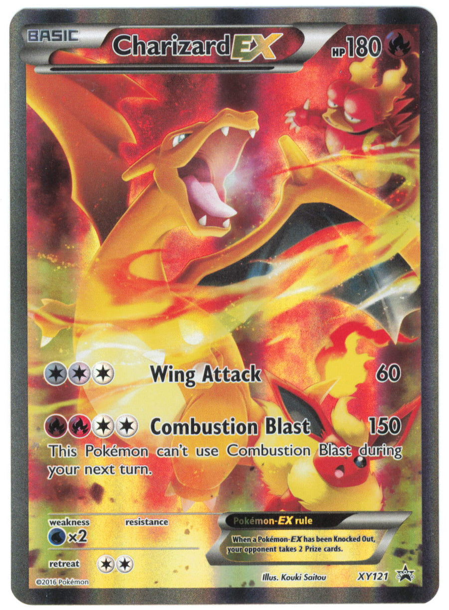 Pokemon Charizard EX XY121 Full Art 2016 Black Star Promo