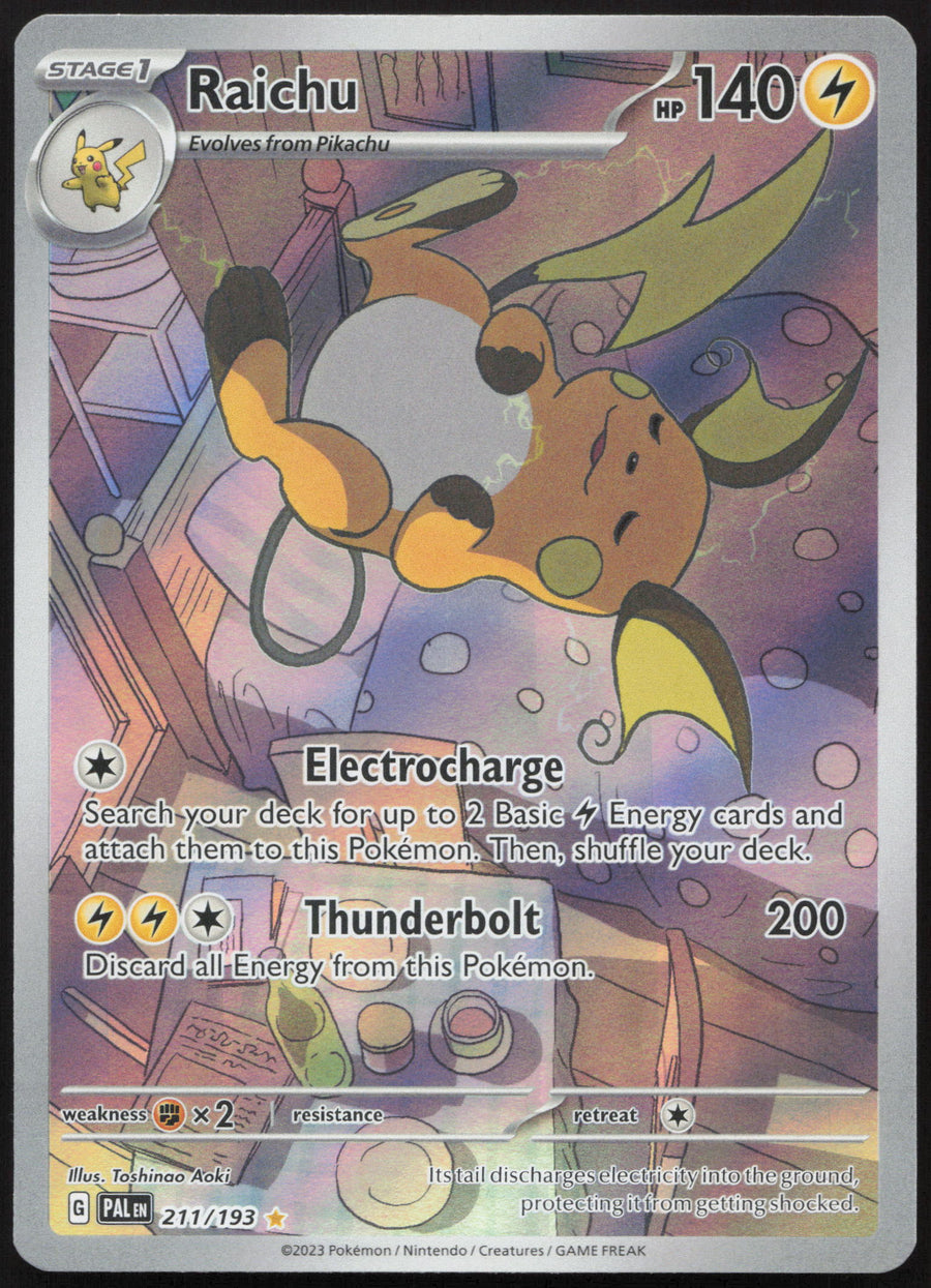 Pokemon Raichu 211/193 Illustration Rare 2023 Paldea Evolved