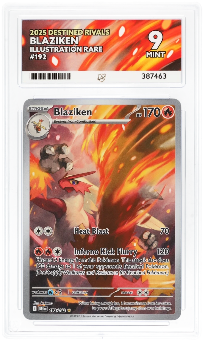 Pokemon Blaziken 192/182 Illustration Rare 2025 Destined Rivals ACE 9