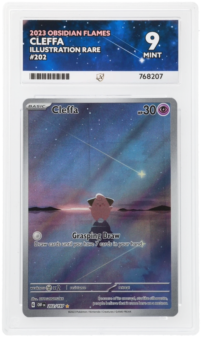Pokemon Cleffa 202/197 Illustration Rare 2023 Obsidian Flames ACE 9