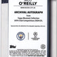 Topps Nico O'Reilly 20/25 Archival Auto RC #AANO2 2024-25 Museum Collection UCC