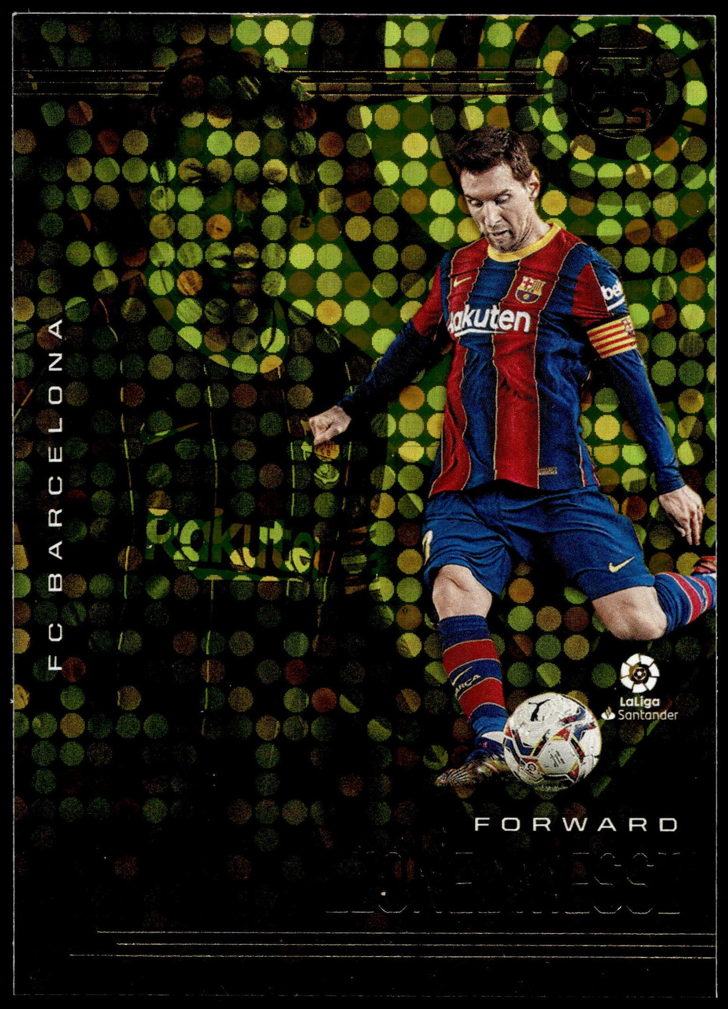 Panini Lionel Messi Gold Circles No.21 Chronicles Ilusions Soccer 2020/21