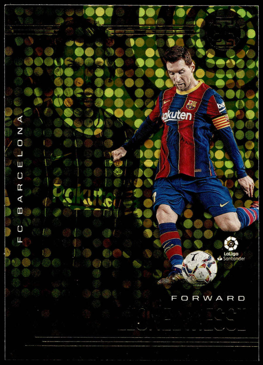 Panini Lionel Messi Gold Circles No.21 Chronicles Ilusions Soccer 2020/21