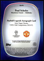 Topps Paul Scholes 24/25 Autograph Starball #SLA-PS 2024-25 Chrome UCC Logofractor