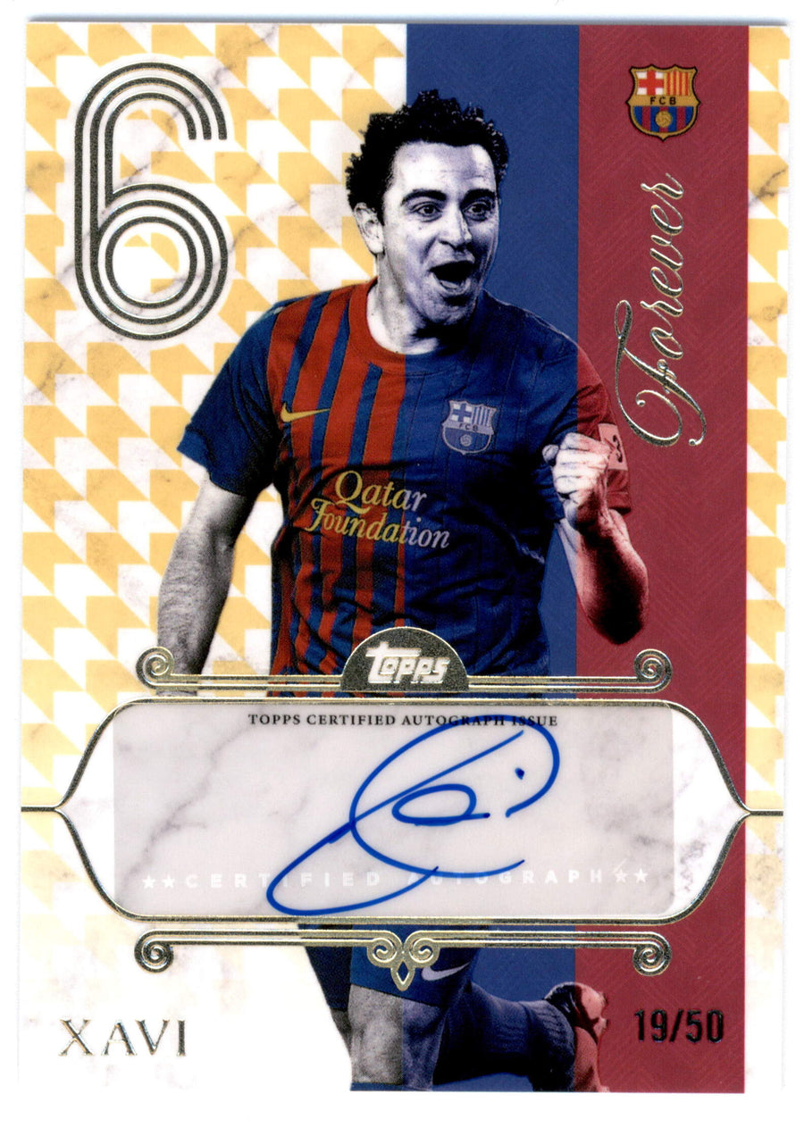 Topps Xavi 19/50 Autograph FK-XH Barcelona Forever 2025/26