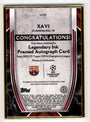 Topps Xavi 03/25 Legendary Ink Framed Autograph LI-XA UEFA Champions League Museum Collection 2022/23