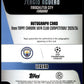 Topps Sergio Aguero 139/150 Blue Autograph CLA-SA 2025/26 Chrome Uefa Club Competitons