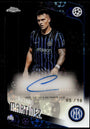 Topps Lautaro Martinez 05/10 Autograph Black CA-LM 2025/26 Chrome Uefa Club Competitions Logofractor