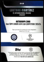 Topps Lautaro Martinez 05/10 Autograph Black CA-LM 2025/26 Chrome Uefa Club Competitions Logofractor