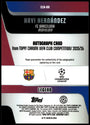 Topps Xavi Hernandez 02/10 Autograph CLA-XH 2025/26 Chrome Uefa Club Competitions Logofractor