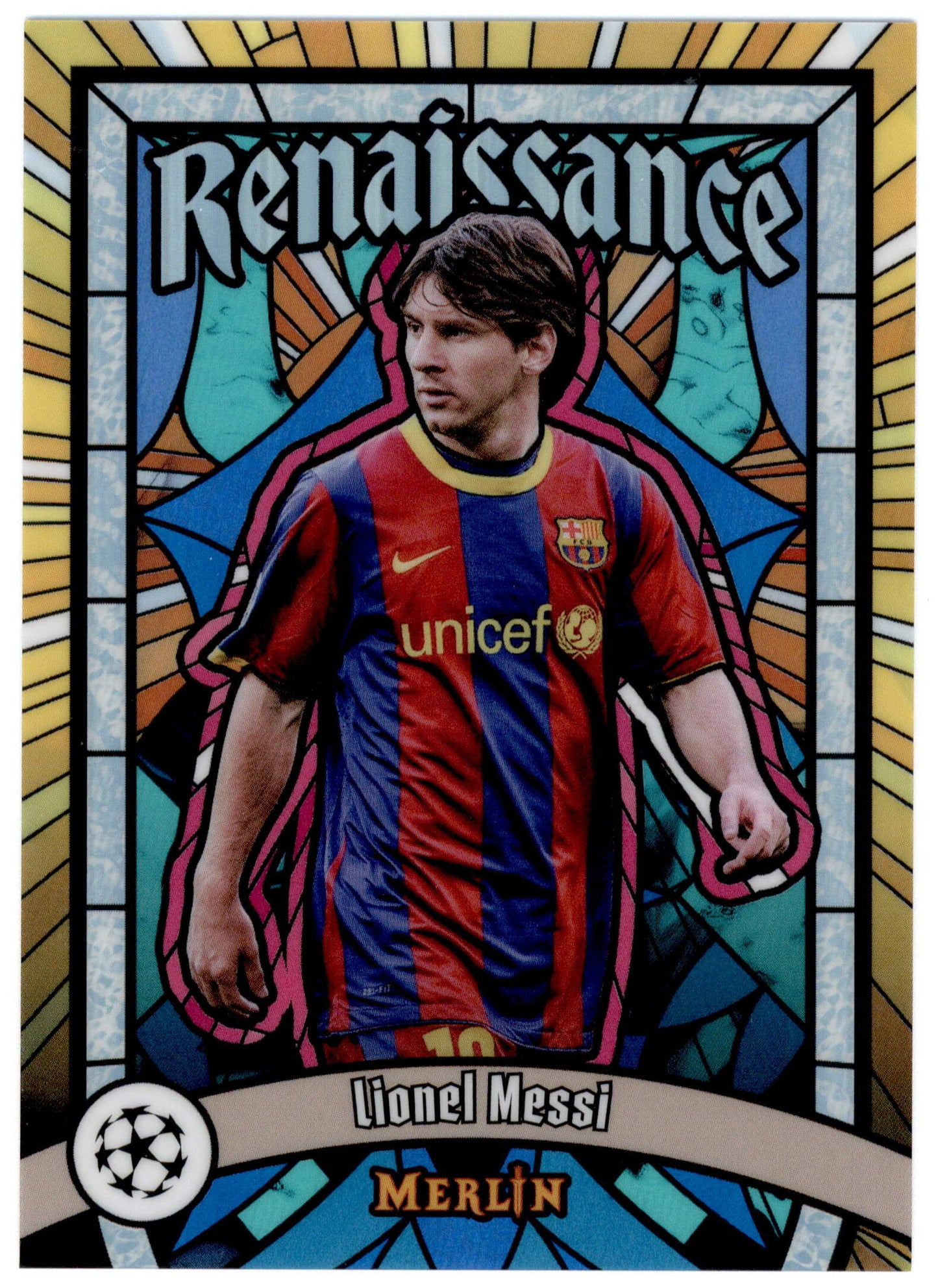 Topps Lionel Messi Renaissance Case Hit R-10 2025 Merlin Uefa Club Competitions