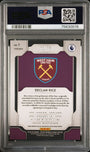 Panini Declan Rice 71/75 Breakaway Prizm Violet RC #7 2019 Prizm Premier League PSA 9