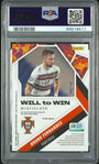 Panini Bruno Fernandes 08/10 Will To Win Gold Fluorescent #15 2021 Uefa Euro Soccer PSA 10