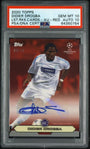 Topps Didier Drogba 03/10 Autograph Red 2020 Lost Rookies PSA 10