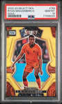 Panini Ryan Gravenberch 10/10 Gold #158 2022-23 Select Fifa PSA 10