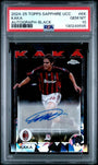 Topps Kaka 07/10 Sapphire Autograph Black #CA-KK 2024-25 UCC Sapphire PSA 10