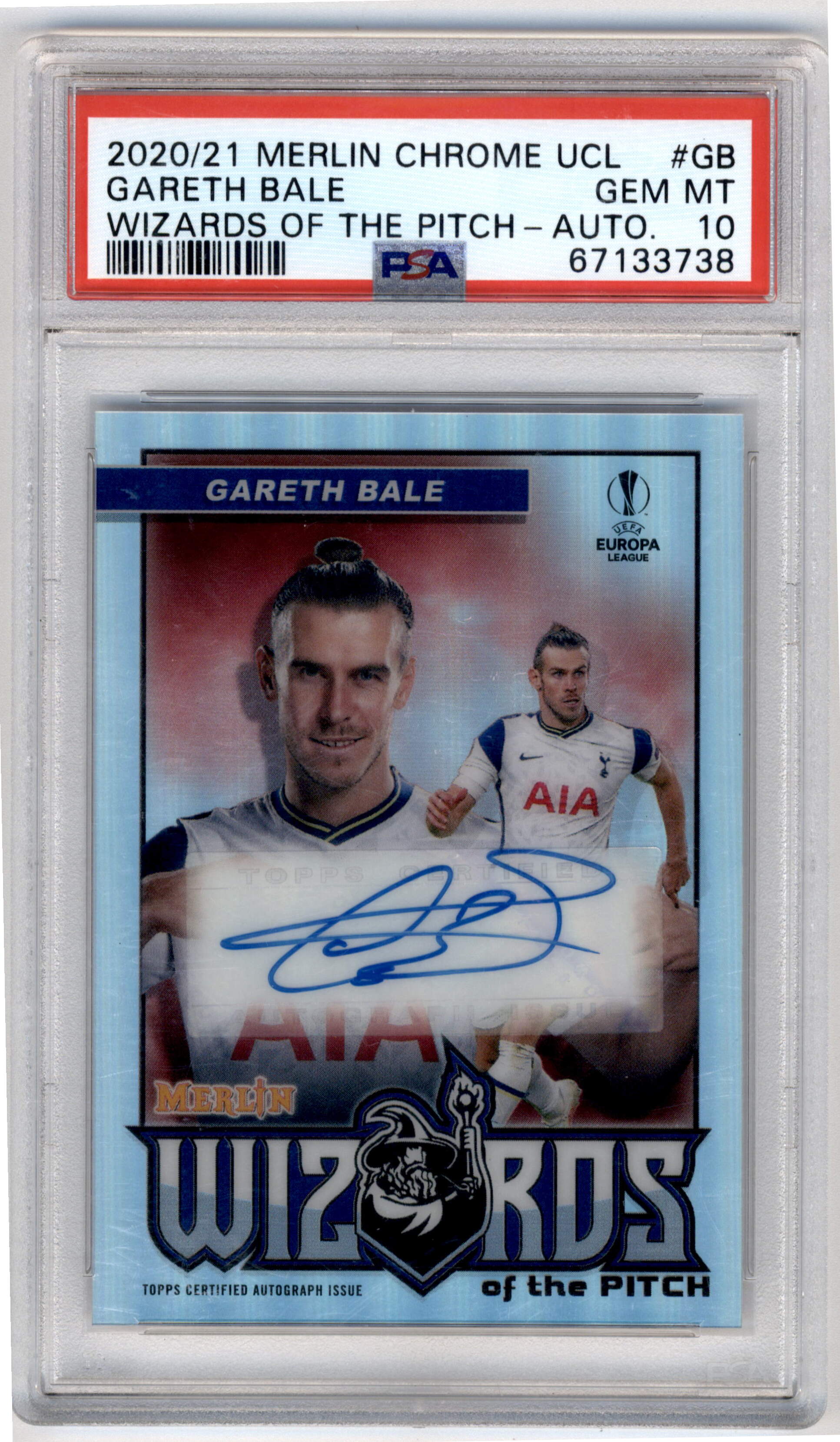 Topps トレカ サッカー Gareth BALE /ベイル/99 PSA10 Gareth Bale