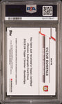 Topps Victor Boniface 1/1 Sapphire Autograph Padparadscha #BCA-VB 2023-24 Chrome Bundesliga Sapphire PSA 9