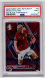Topps Erling Haaland 07/10 Red Black Vaporwave #55 2023 Finest Uefa Road To UEFA EURO 2024 PSA 9