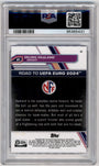 Topps Erling Haaland 07/10 Red Black Vaporwave #55 2023 Finest Uefa Road To UEFA EURO 2024 PSA 9