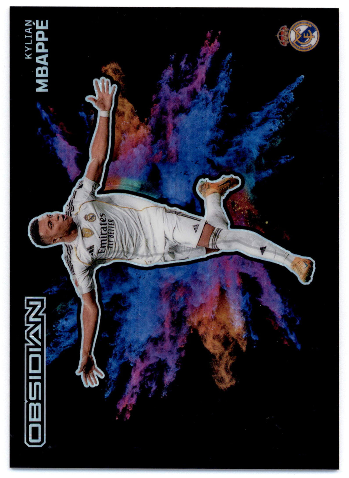 Panini Kylian Mbappe Color Blast #1 2026 Obsidian Soccer
