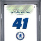 Topps Estevao Willian Halo #35 2025-26 Chelsea Team Set PSA 9