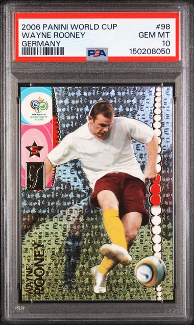 Panini Wayne Rooney #98 2006 World Cup Germany PSA 10