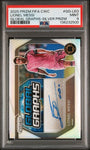 Panini Lionel Messi 21/49 Glabal Graphs Silver Prizm Autograph #GG-LEO 2025 Prizm Fifa Club World Cup PSA 9