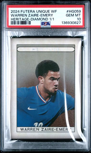 Futera Warren Zaire-Emery 1/1 Heritage Diamond #HG059 2024 Unique PSA 10