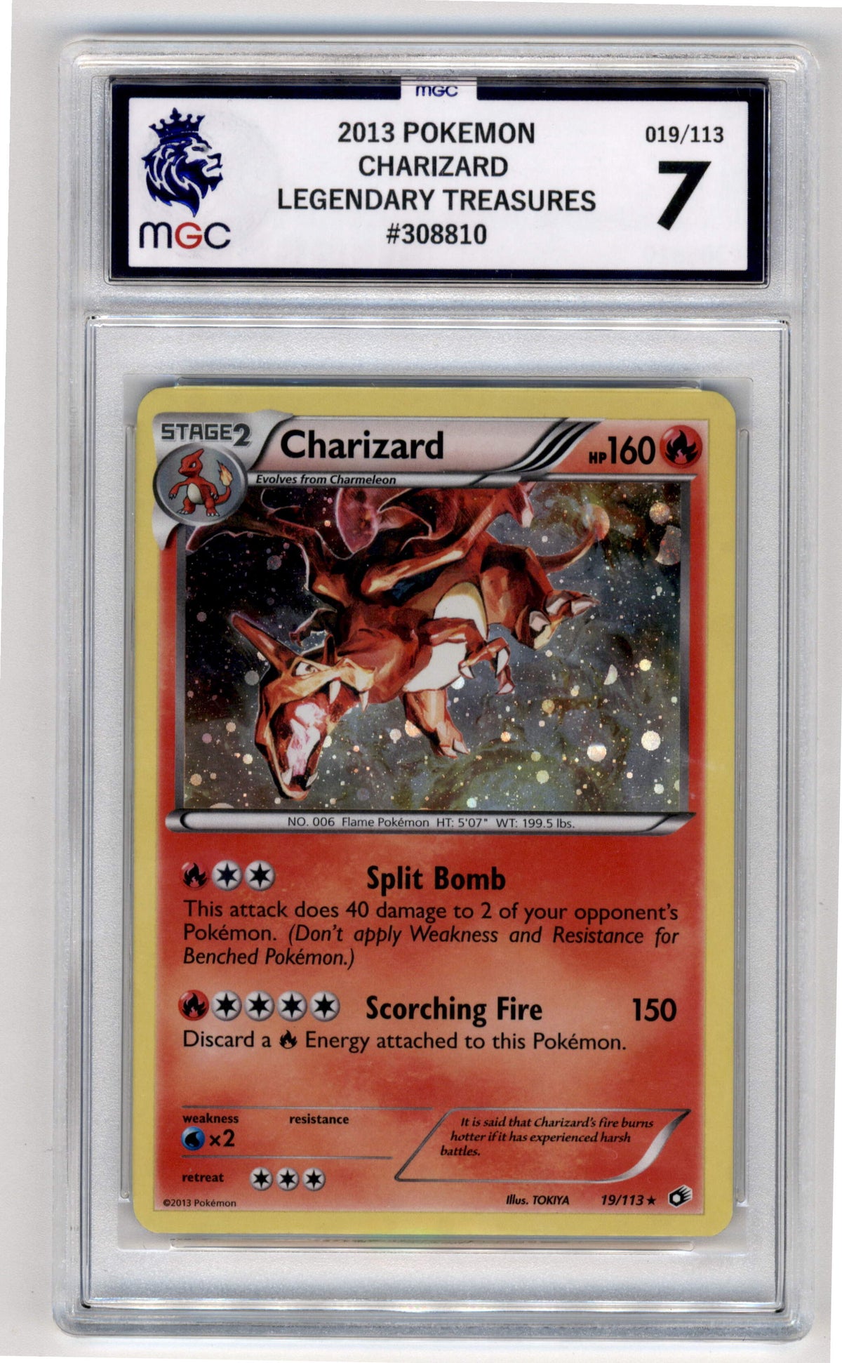 Pokemon Charizard 19/113 Holo 2013 Legendary Treasures MGC 7